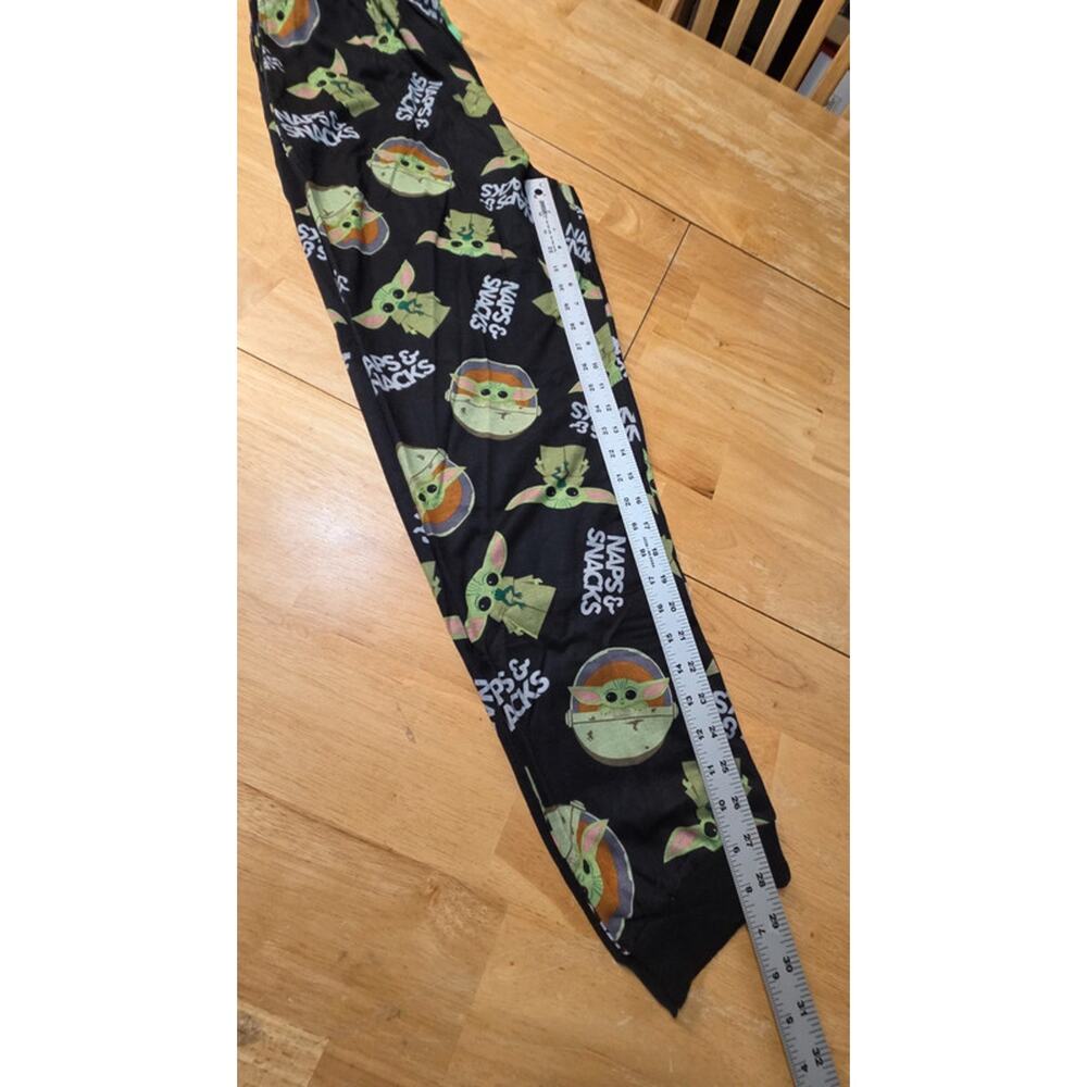 Star Wars Large Grogu Baby Yoda Pajama Pants Naps & Snacks Lounge Nwot Bottoms - Picture 5 of 6